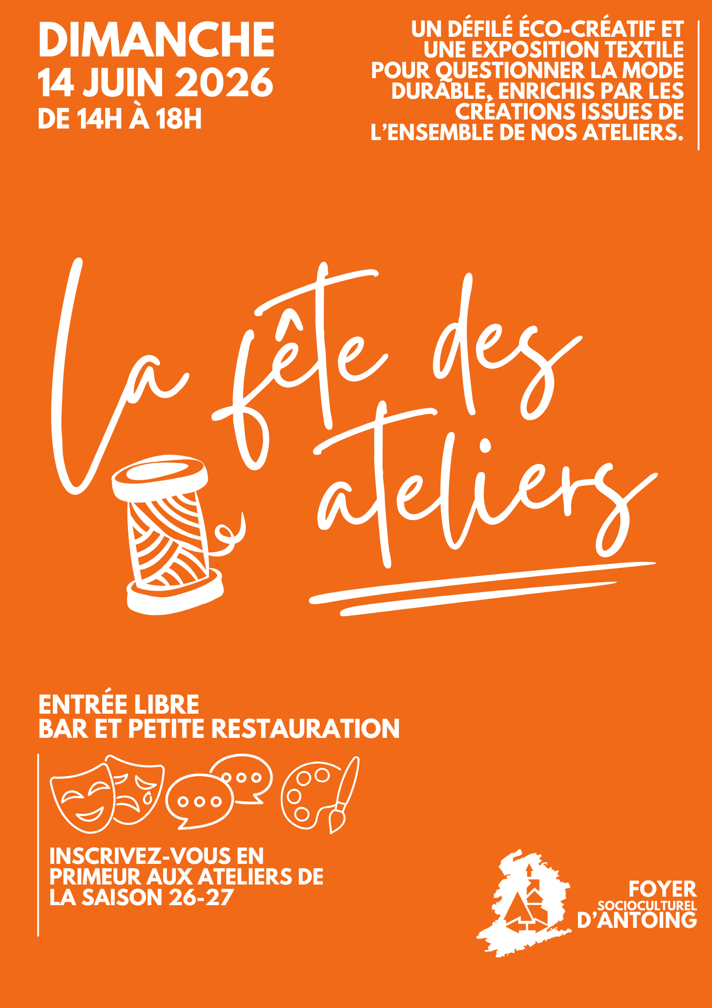 Les Ateliers de l'écologie Vert et Jaune Minimaliste Atelier Écologie Flyer (A4)(1)